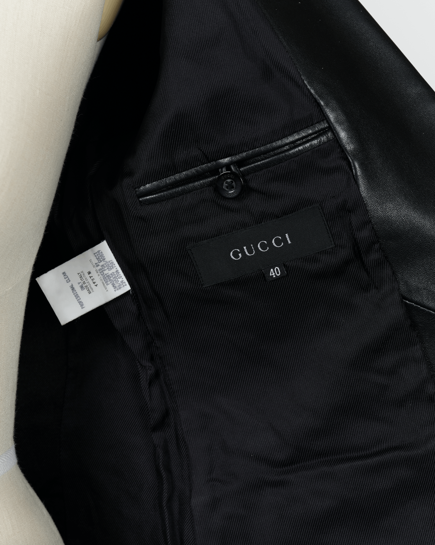 Gucci 1998 Leather Blazer with Side Straps Size S / US 4 / IT 40 - 7 Thumbnail