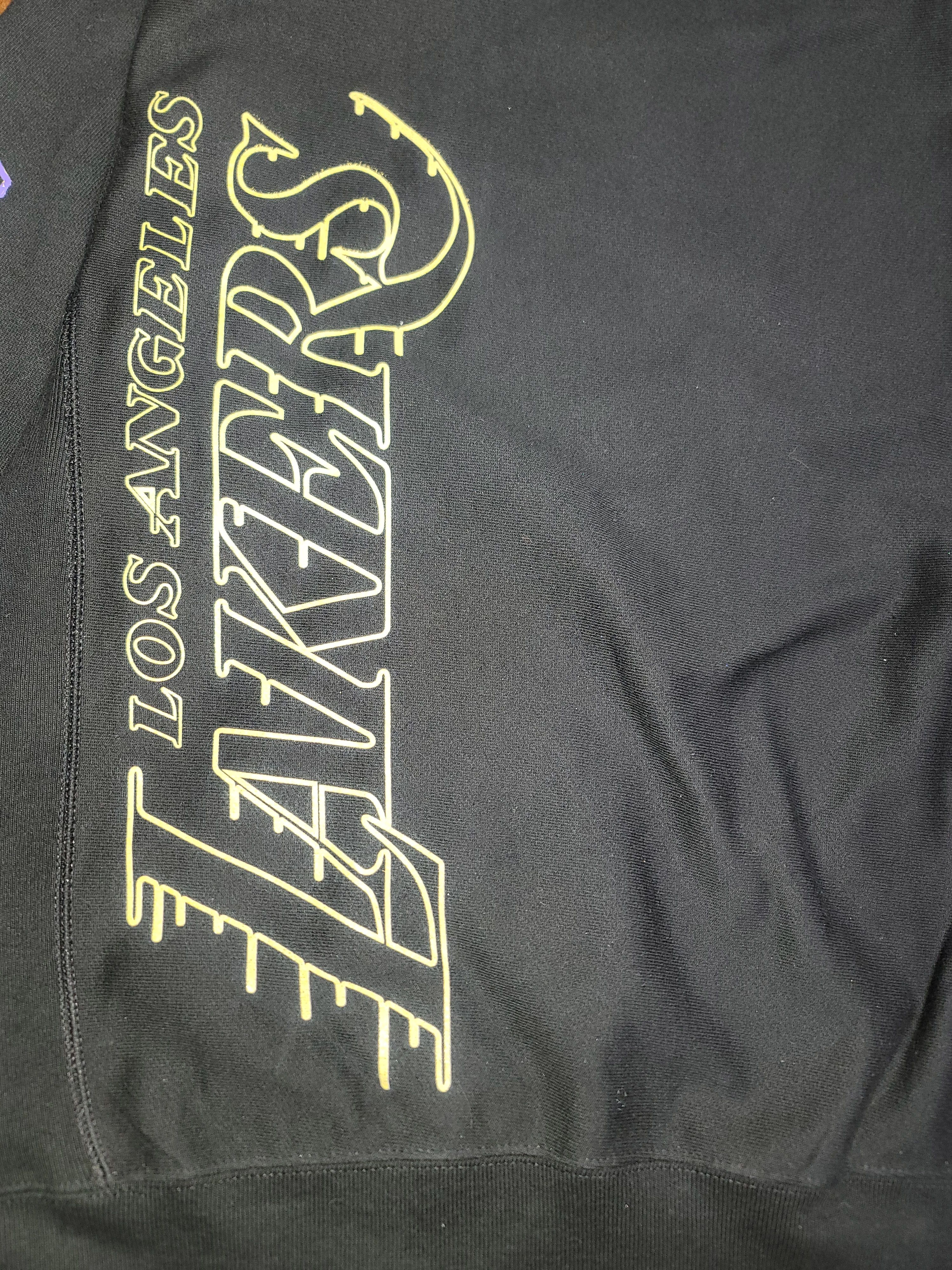 Champion Custom Lakers crewneck sweatshirt Size US M / EU 48-50 / 2 - 2 Thumbnail