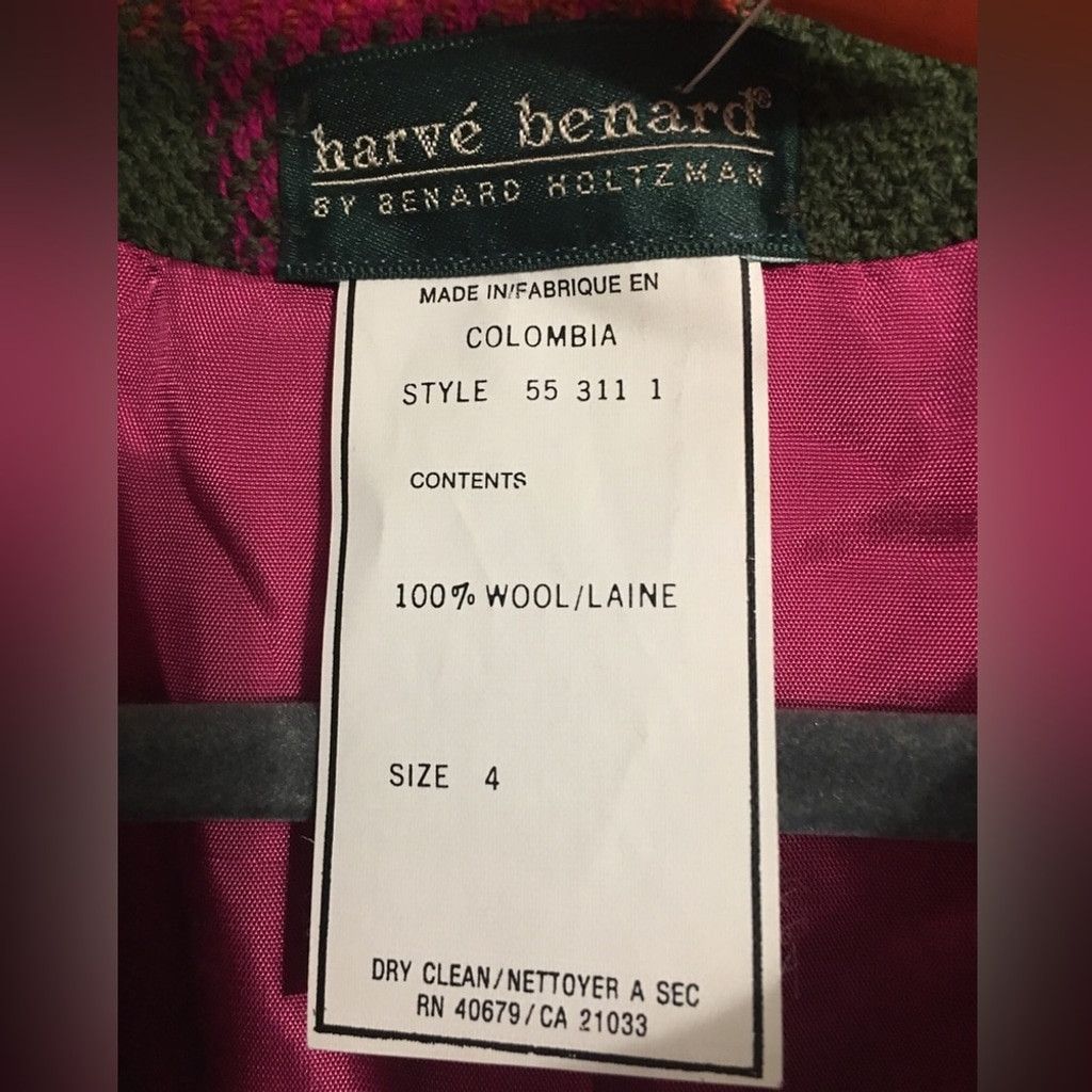 Harve Benard Harvé Bernard 100% Wool Blazer: Size 4 Size S / US 4 / IT 40 - 11 Thumbnail