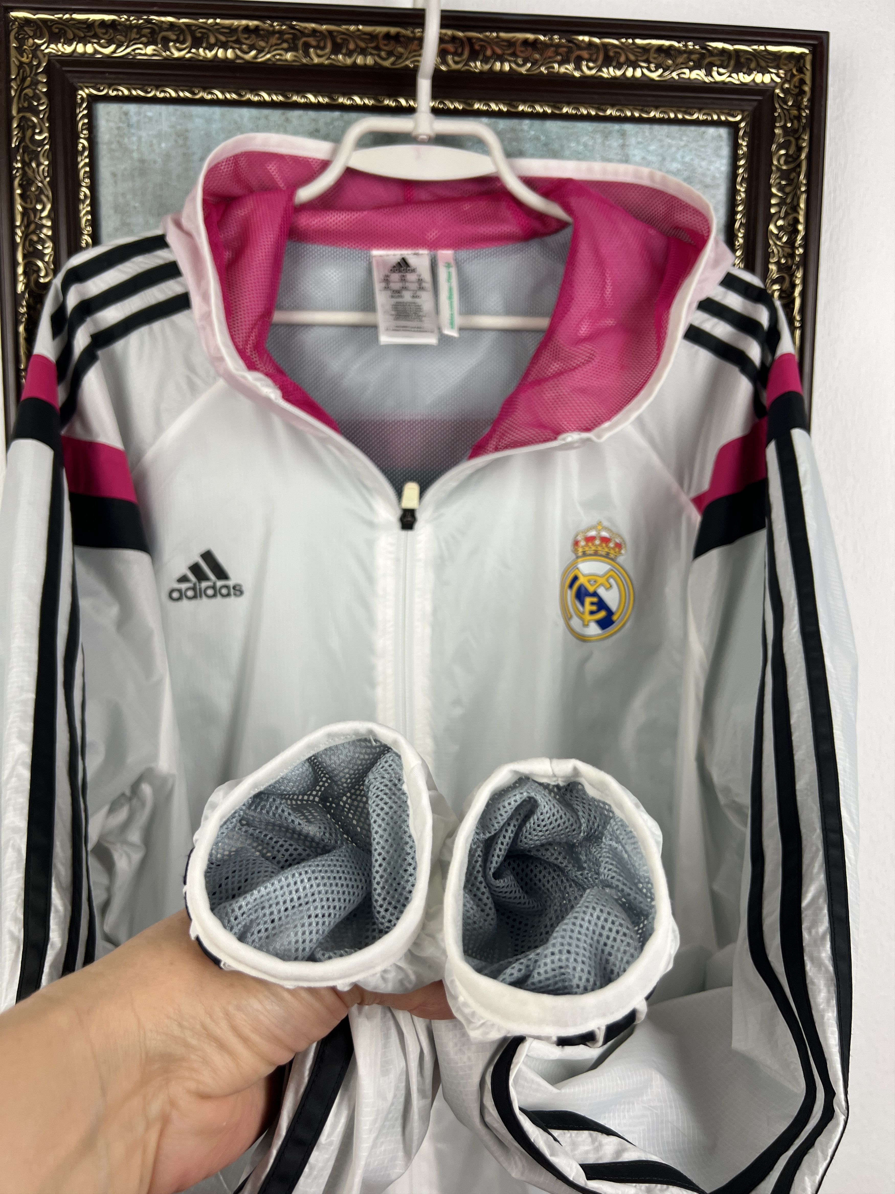 Adidas Real Madrid Football Lighweight Jacket Soccer Track Top Size US XXL / EU 58 / 5 - 6 Thumbnail