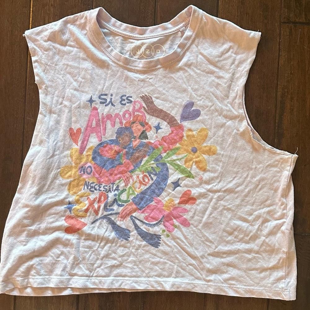 Designer Cute, fun, unisex crop top for LGBT Spanish pride Size XL / US 12-14 / IT 48-50 - 1 Thumbnail