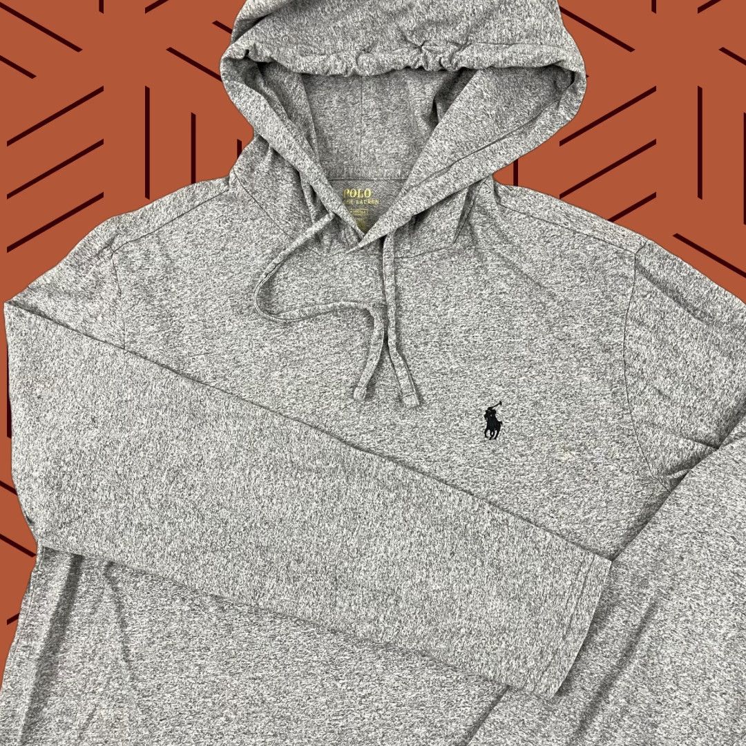 Polo Ralph Lauren Polo Ralph Lauren Hoodie Pullover Mens Medium Gray Lightweight Classic Sports Outdoor Size US M / EU 48-50 / 2 - 1 Thumbnail