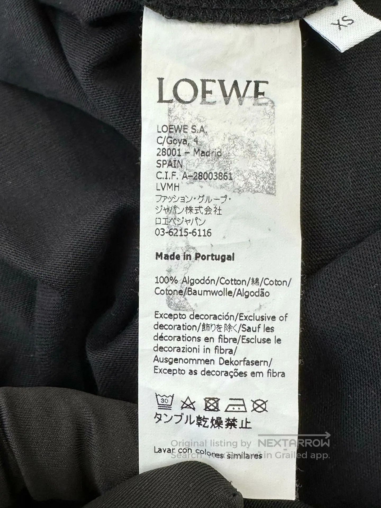 Loewe Loewe Black embroidered letter logo short sleeve| Size US XS / EU 42 / 0 - 4 Thumbnail