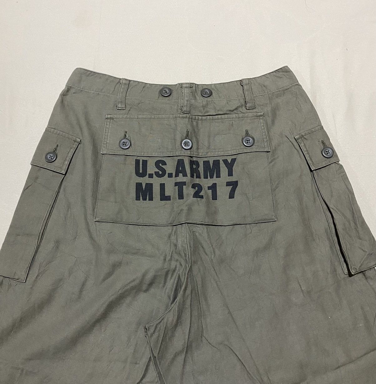 Vintage Vintage U.S.ARMY MLT 217 Monkey Cargo Shorts Size US 30 / EU 46 - 3 Thumbnail