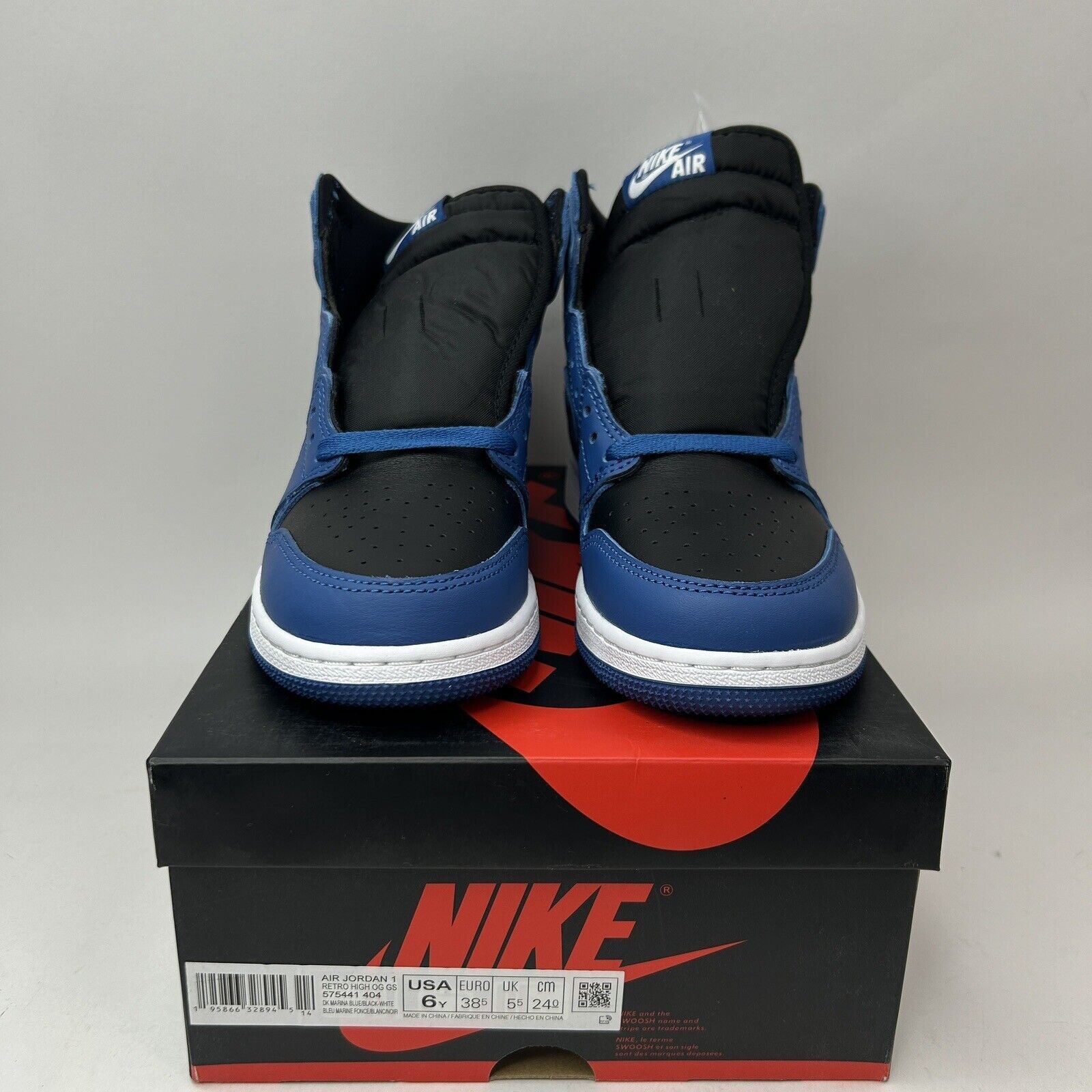 Nike Nike Shoes Air Jordan 1 Retro High OG GS “Dark Marina Blue” Size US 7.5 / IT 37.5 - 2 Thumbnail