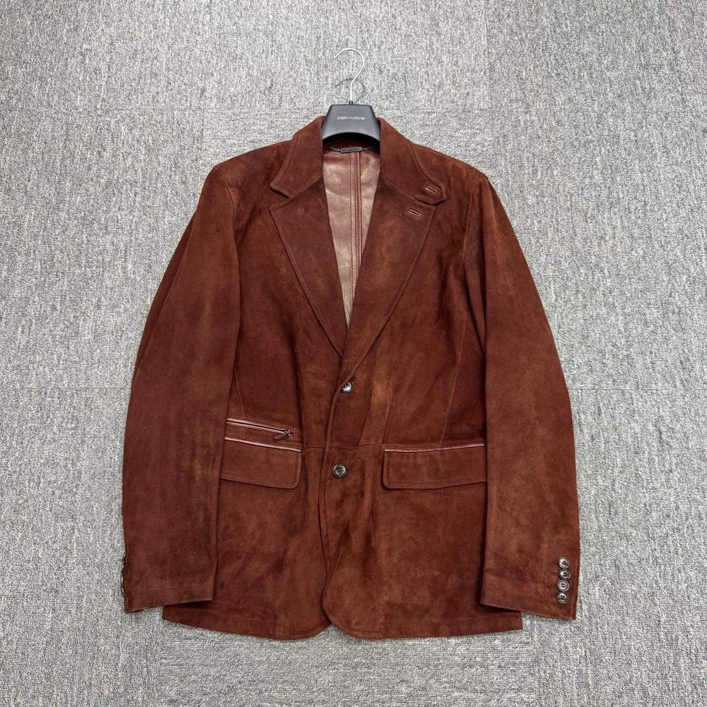 Ermenegildo Zegna Ermenegildo Zegna Suede Blazer Jacket Size US L / EU 52-54 / 3 - 1 Thumbnail