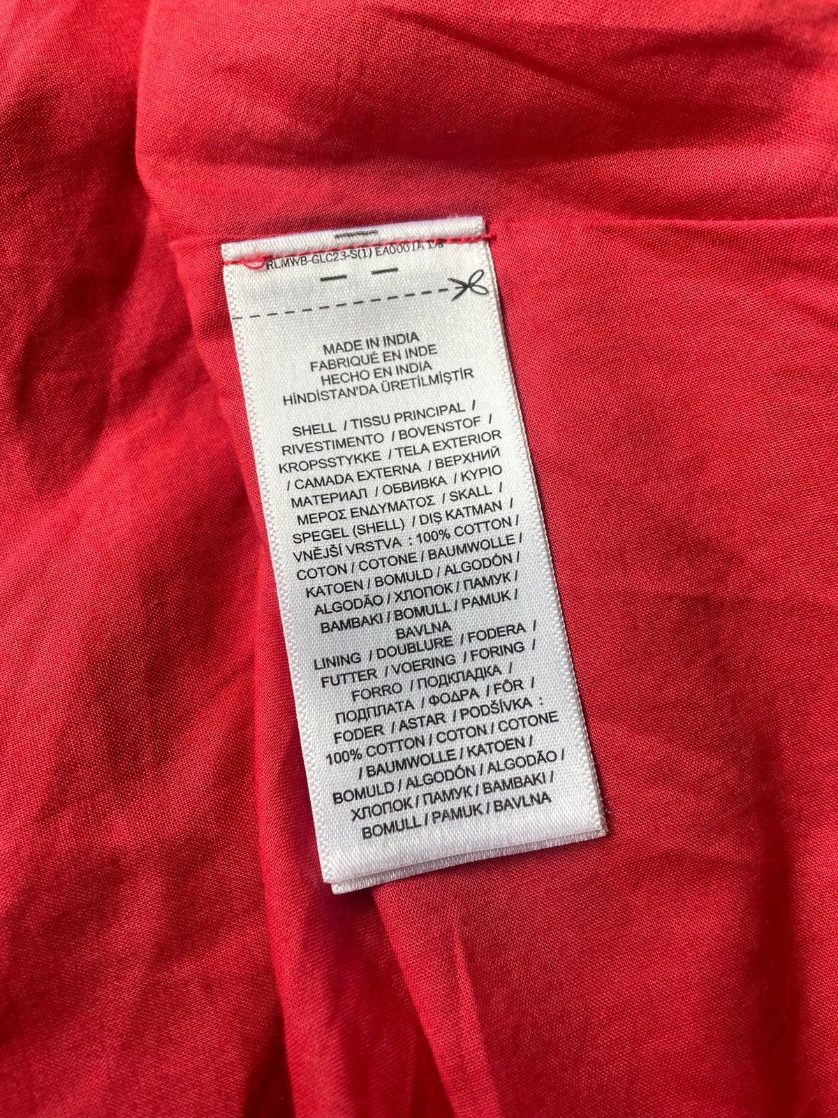 Designer × Polo Ralph Lauren Polo Ralph Lauren Red Cotton Maxi Skirt Size 6/M Made India Size 28" / US 6 / IT 42 - 9 Thumbnail