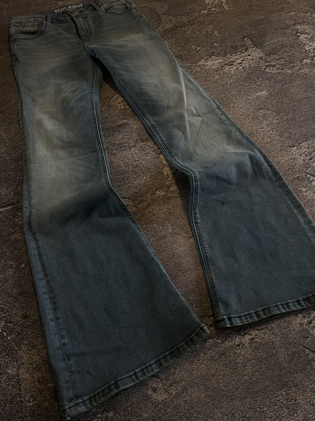 Vintage CRAZY Inspired by Number Nine Flared Y2K Archive Grunge 90s Size US 30 / EU 46 - 2 Thumbnail