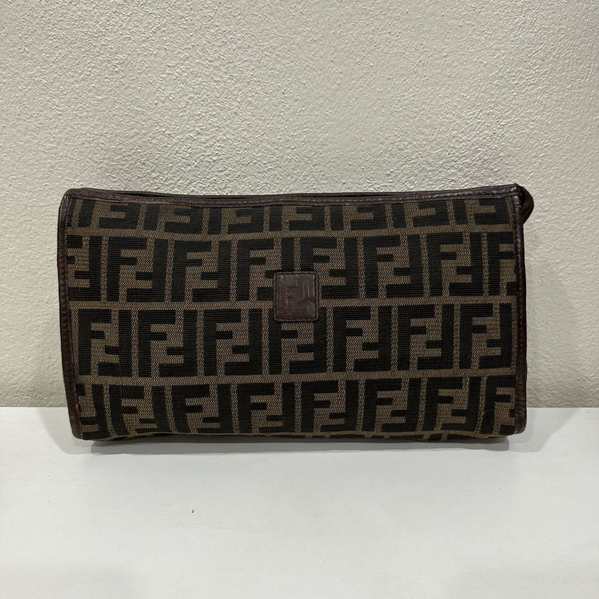 Fendi ‼️YES‼️ VINTAGE FENDI ZUCCA CLUTCH BAG Size ONE SIZE - 2 Thumbnail