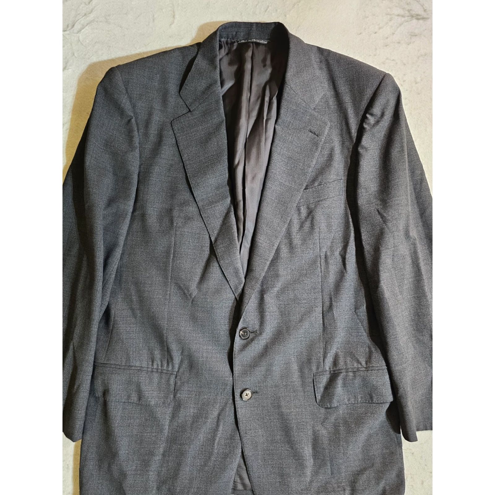 Ermenegildo Zegna ERMENEGILDO ZEGNA Signature 100% Wool Mens Blazer Sport Coat Jacket 42 Long Gray Size 42R - 3 Thumbnail