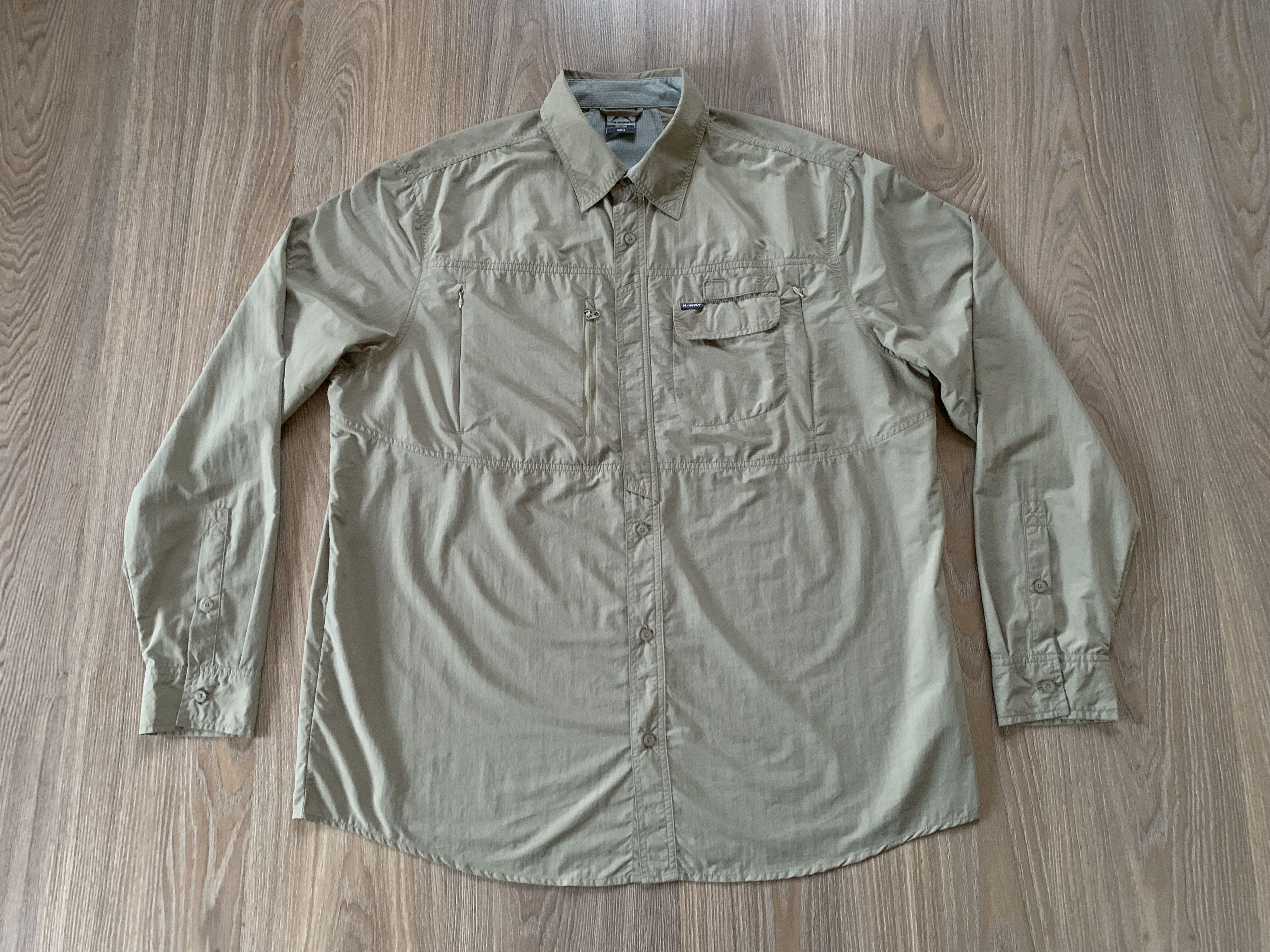 K-Way K Way Trek Outdoor Adventure Multi Pocket UPF 40 Shirt Size US XL / EU 56 / 4 - 2 Thumbnail