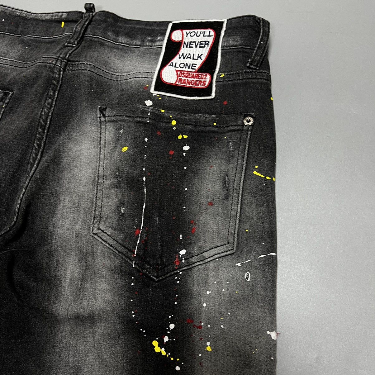 Dsquared2 Dsquared2 Distressed Painted Denim Logo Jeans Size US 32 / EU 48 - 18 Thumbnail