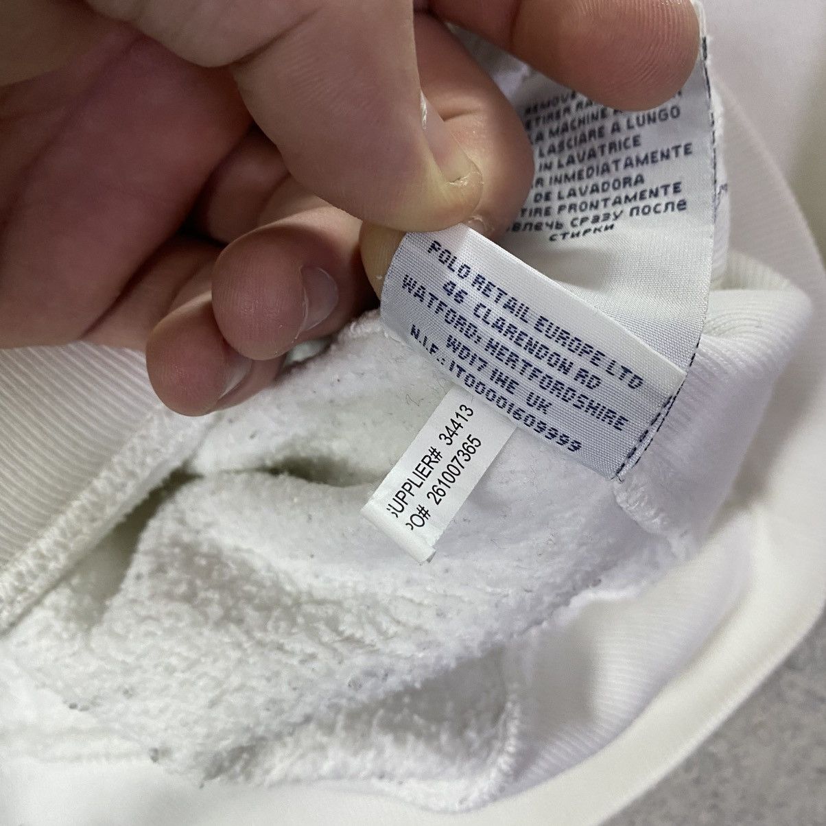 Polo Ralph Lauren Vintage Polo Ralph Lauren Hoodie Big Pony Number 3 Size XL Size US XL / EU 56 / 4 - 13 Thumbnail