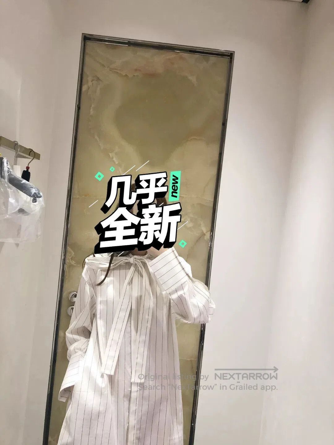 Celine celine striped shirt dress in white. Size S / US 4 / IT 40 - 6 Thumbnail