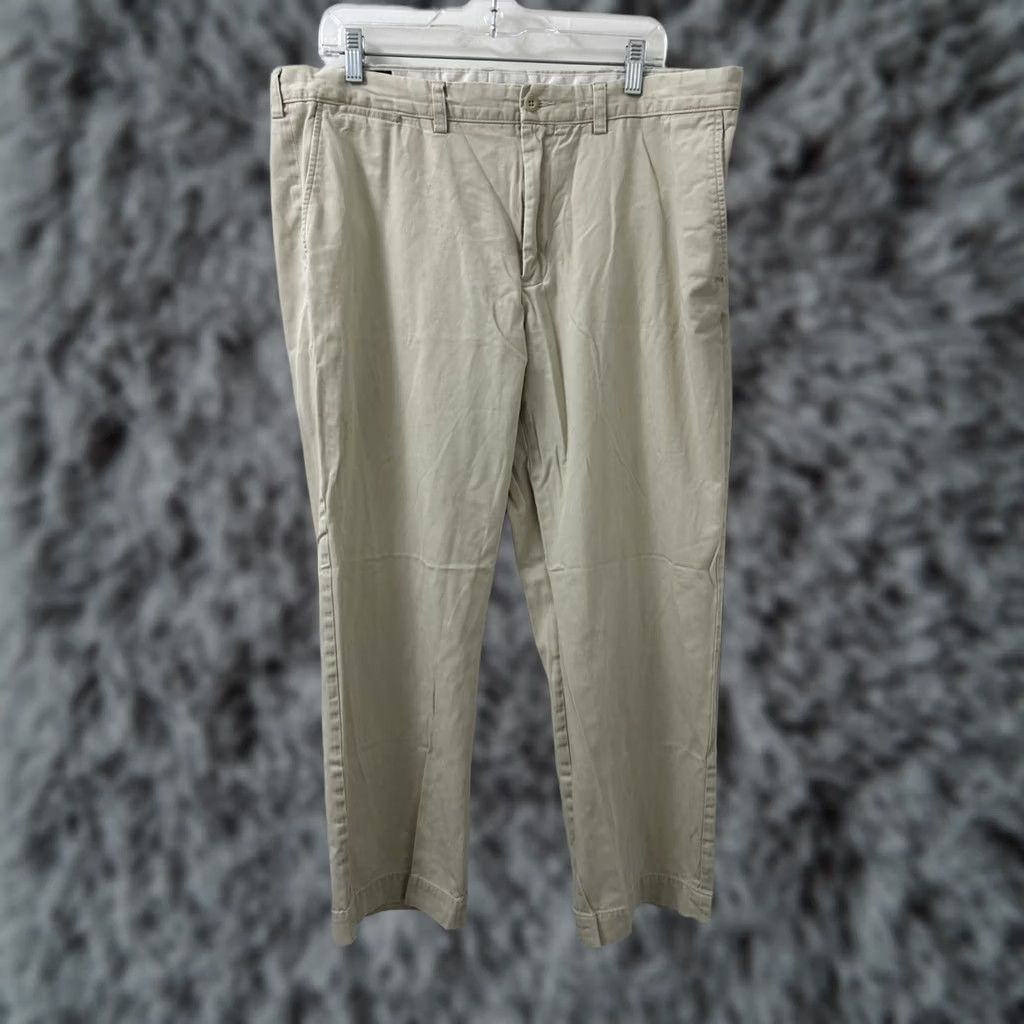 Polo Ralph Lauren VINTAGE Polo Ralph Lauren Preston Pants Mens Sz 38x30 Beige Flat Front Blue Pony Polo Ralph Lauren Preston Pants Beige Flat Front 38x30 Mens Classic Size US M / EU 48-50 / 2 - 1 Thumbnail