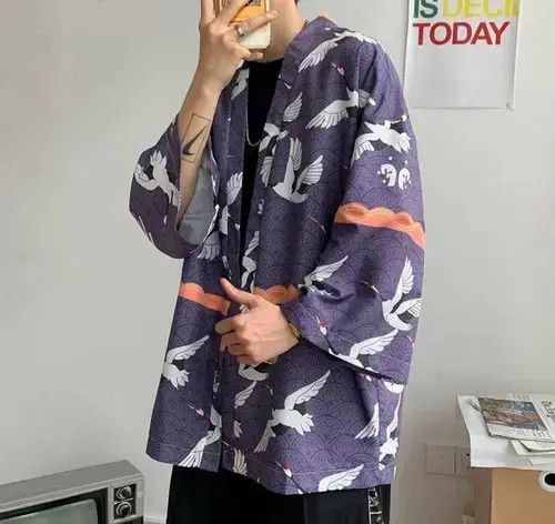 Japanese Brand New Release Fancy Full Print Cardigan Kimono Noragi Unisex Size US XL / EU 56 / 4 - 3 Thumbnail