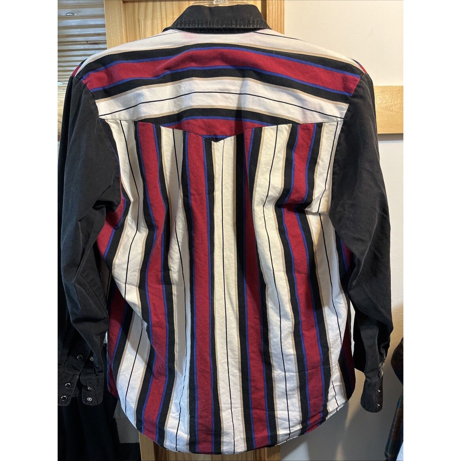 Roper Roper Sport VTG Men’s L Red Striped Pearl Snap Western Shirt Size US L / EU 52-54 / 3 - 9 Thumbnail