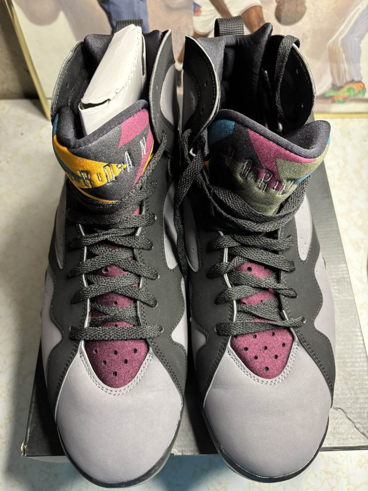 Jordan Brand Air Jordan 7 Retro 2015 Bordeaux 2015 Size US 13 / EU 46 - 2 Thumbnail