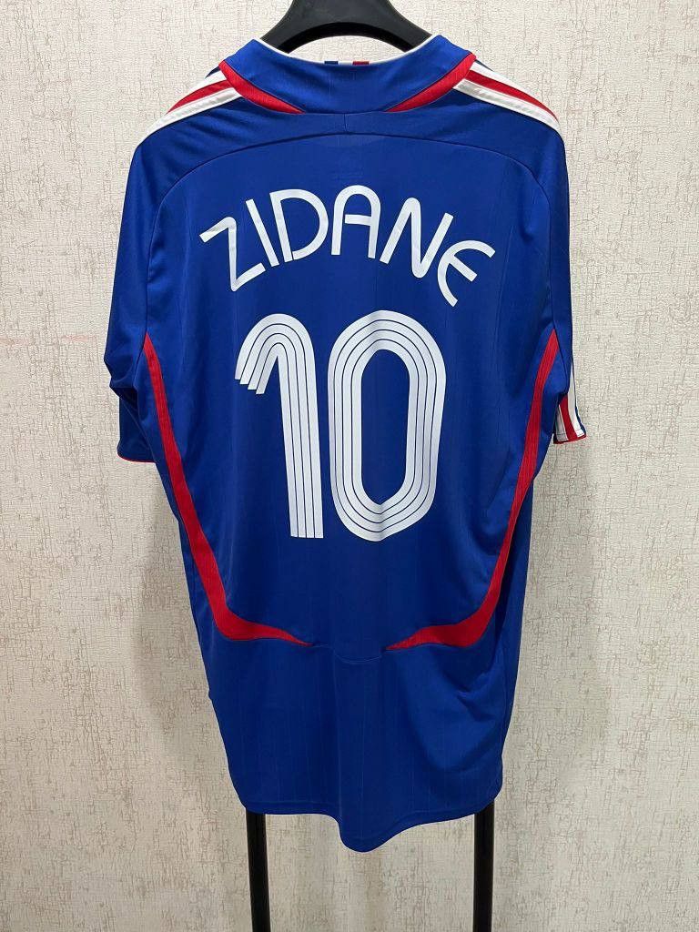 Adidas Vintage Adidas France 2006 Zidane #10 Jersey Size US XXL / EU 58 / 5 - 1 Thumbnail