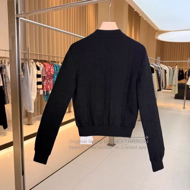 Hermes Hermes Black Full Print Cashmere Silk Open Cardigan Jacket Size XS / US 0-2 / IT 36-38 - 2 Thumbnail