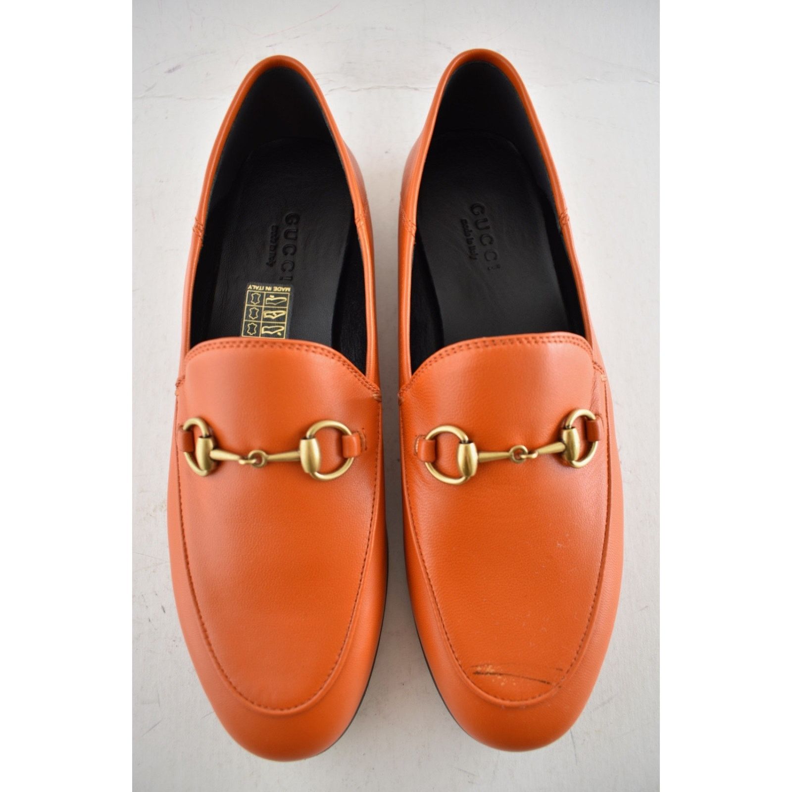 Gucci Gucci Brixton Collapsible Deep Orange Leather Horsebit Size US 6 / IT 36 - 10 Thumbnail