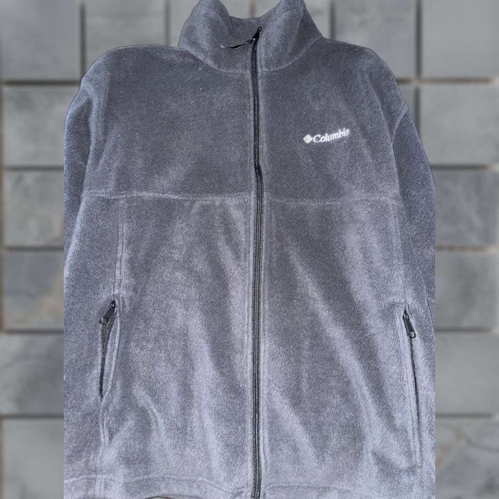 Vintage Columbia Jacket Men L Black Fleece Full Zip Zipped Pockets Stand-Up Collar Outdoor Windbreaker Casual Regular Size L Size US L / EU 52-54 / 3 - 1 Thumbnail