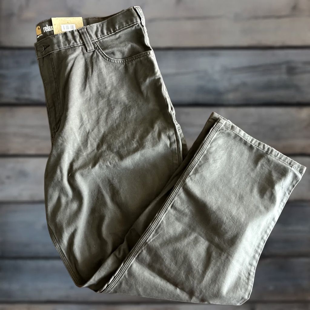 Carhartt Carhartt Pants Mens 40x32 Brown Rugged Flex Relaxed Fit Straight Canvas Work NWT Size US 40 / EU 56 - 1 Thumbnail