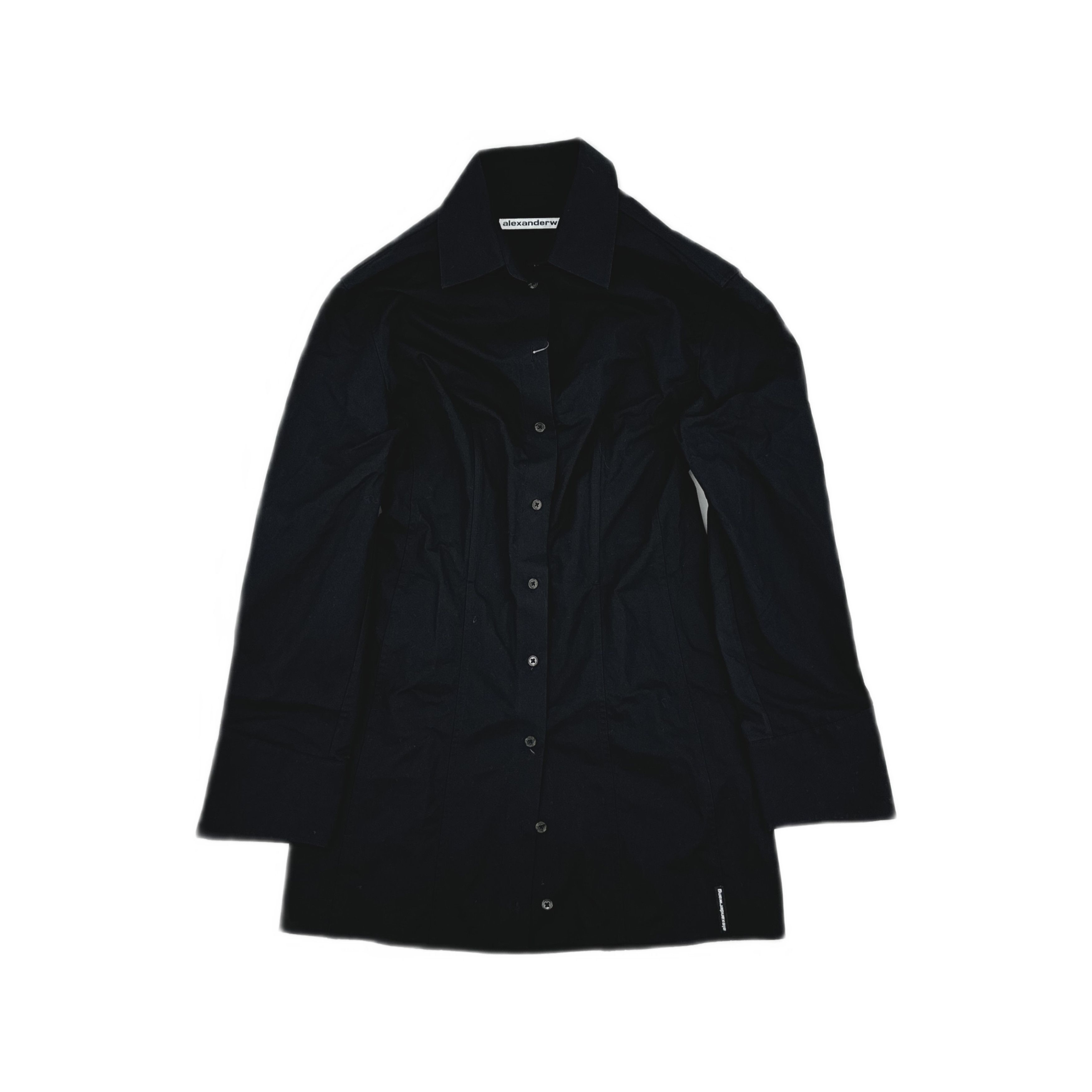 Alexander Wang Alexander Wang Black Button Up Mini Dress Size 2 Size XS / US 0-2 / IT 36-38 - 1 Thumbnail