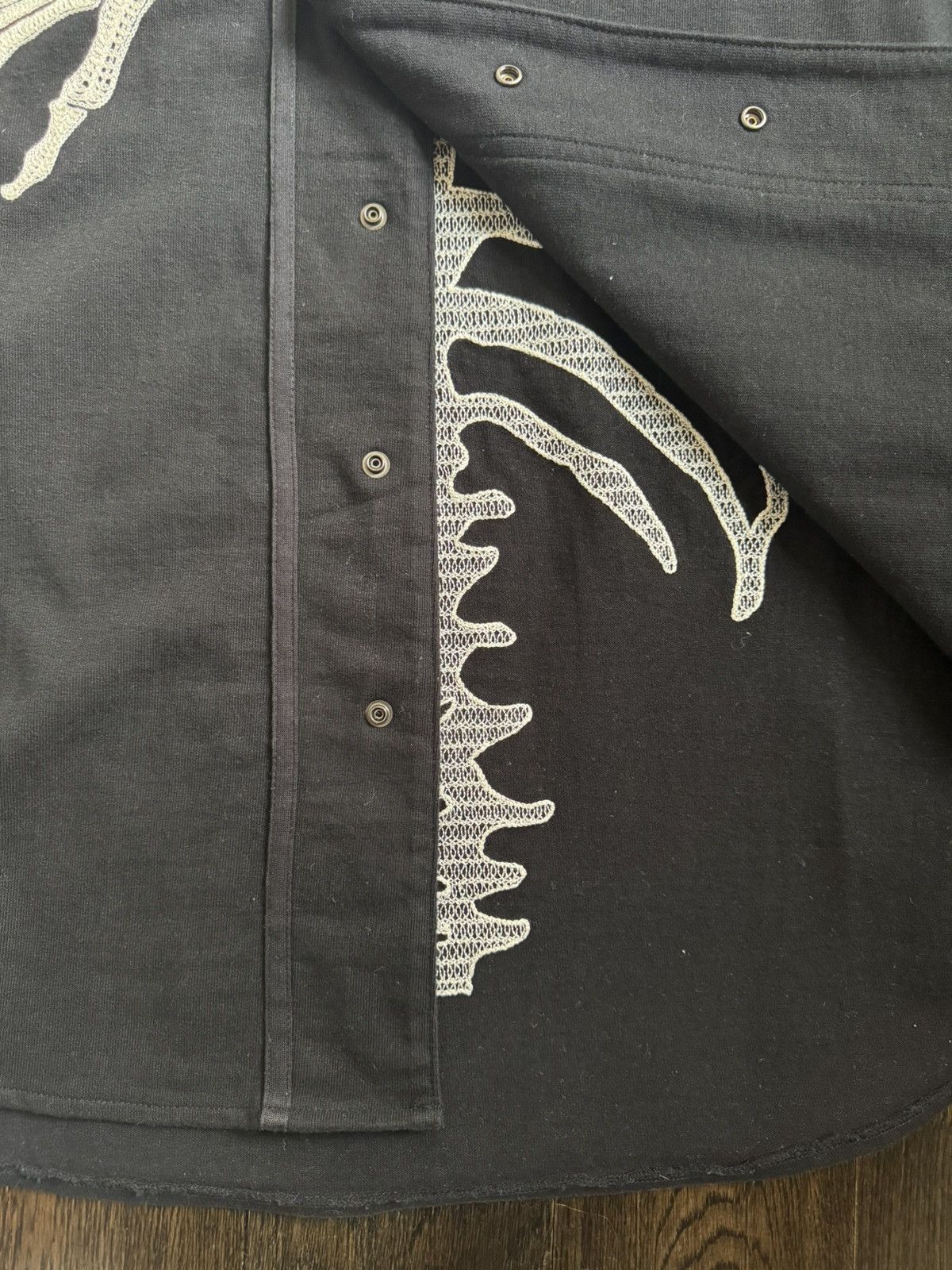 Kapital Kountry Kapital 16/- Densed Jersey Baseball Shirt (BONE) - Black Size US L / EU 52-54 / 3 - 5 Thumbnail