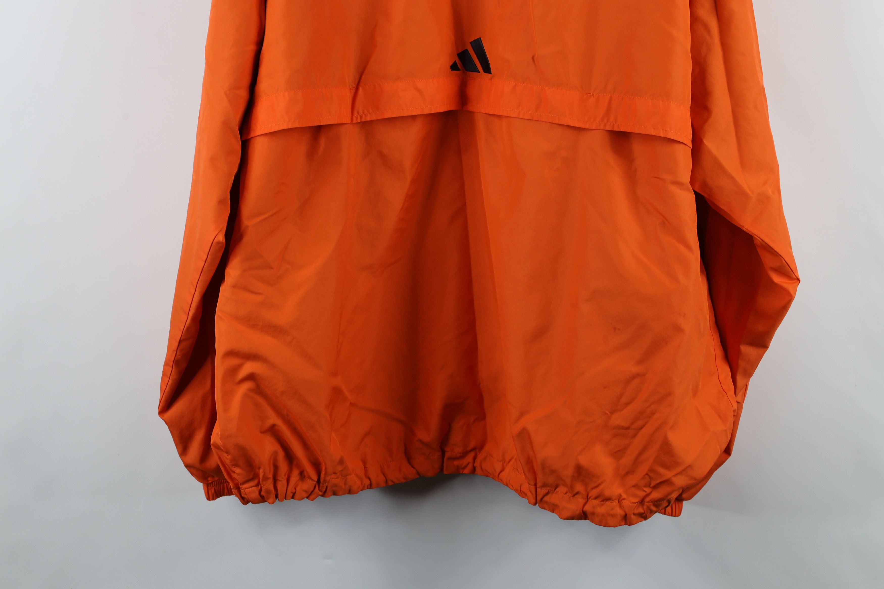 Adidas × Vintage Vintage 90s Adidas Spell Out Lined Hooded Windbreaker Jacket Size US XL / EU 56 / 4 - 14 Thumbnail
