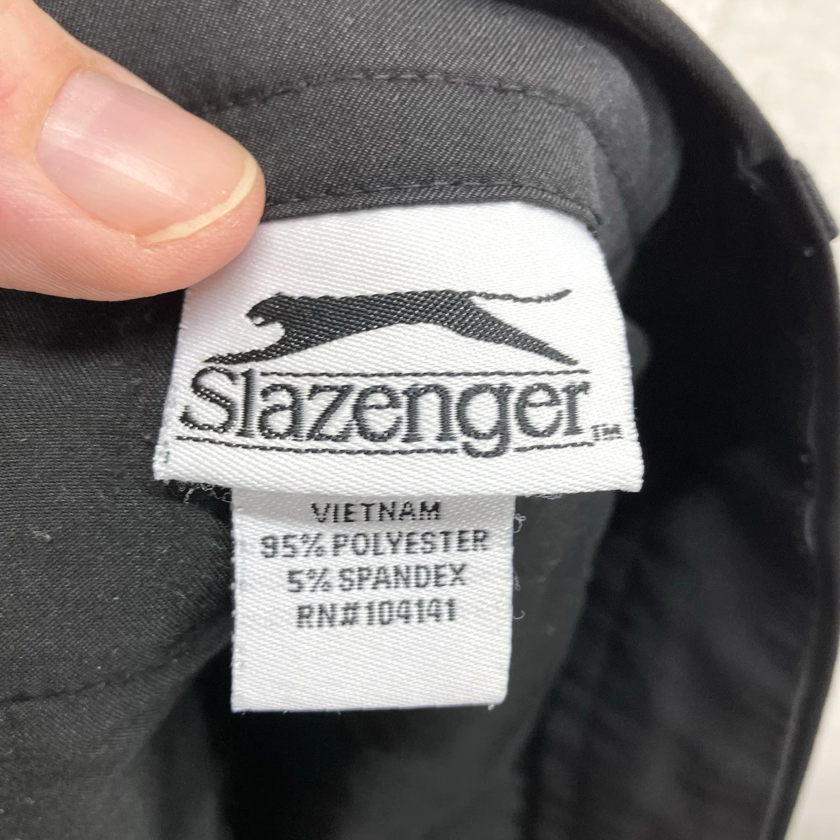 Vintage Slazenger Mens Flat Front Golf Shorts 36x10 Black Stretch Shorts Flat Front Golf Athletic Fit 36 Black Mens Size US 36 / EU 52 - 3 Thumbnail