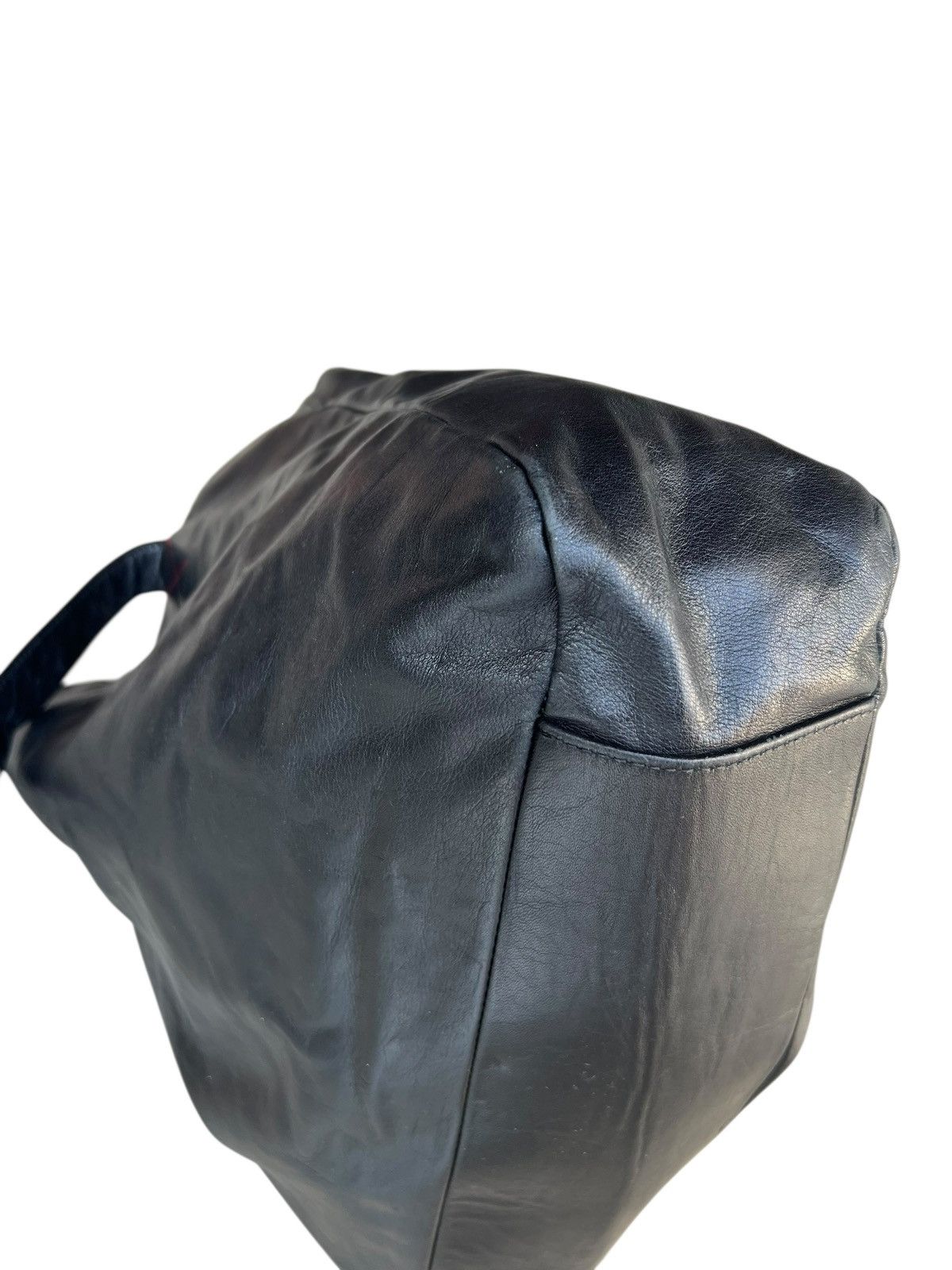 Leather B. Stuff Japan Patina Black Leather Tote Bag Size ONE SIZE - 14 Thumbnail
