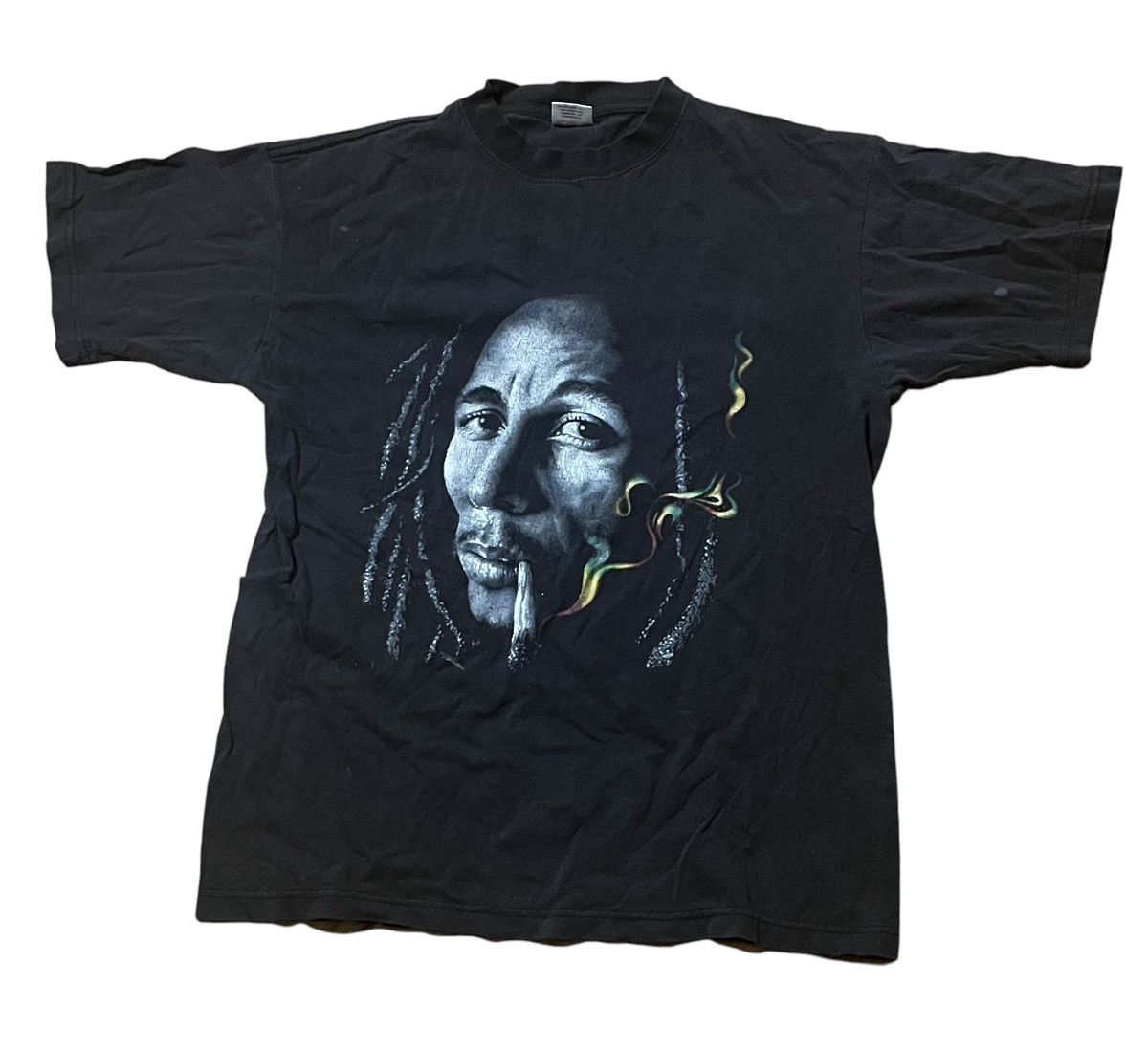 Vintage Y2K Bob Marley T-shirt Double Sided Size US L / EU 52-54 / 3 - 1 Thumbnail