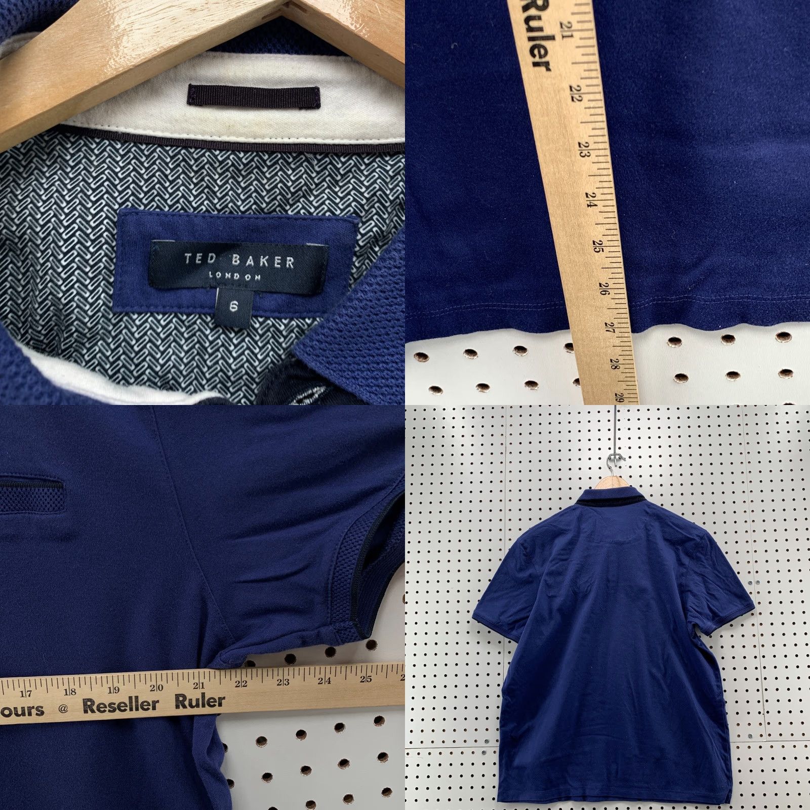 Ted Baker Ted Baker London Pocket Polo Collared Shirt Blue Mens Size 6 Large 22x27 Size US S / EU 44-46 / 1 - 9 Thumbnail