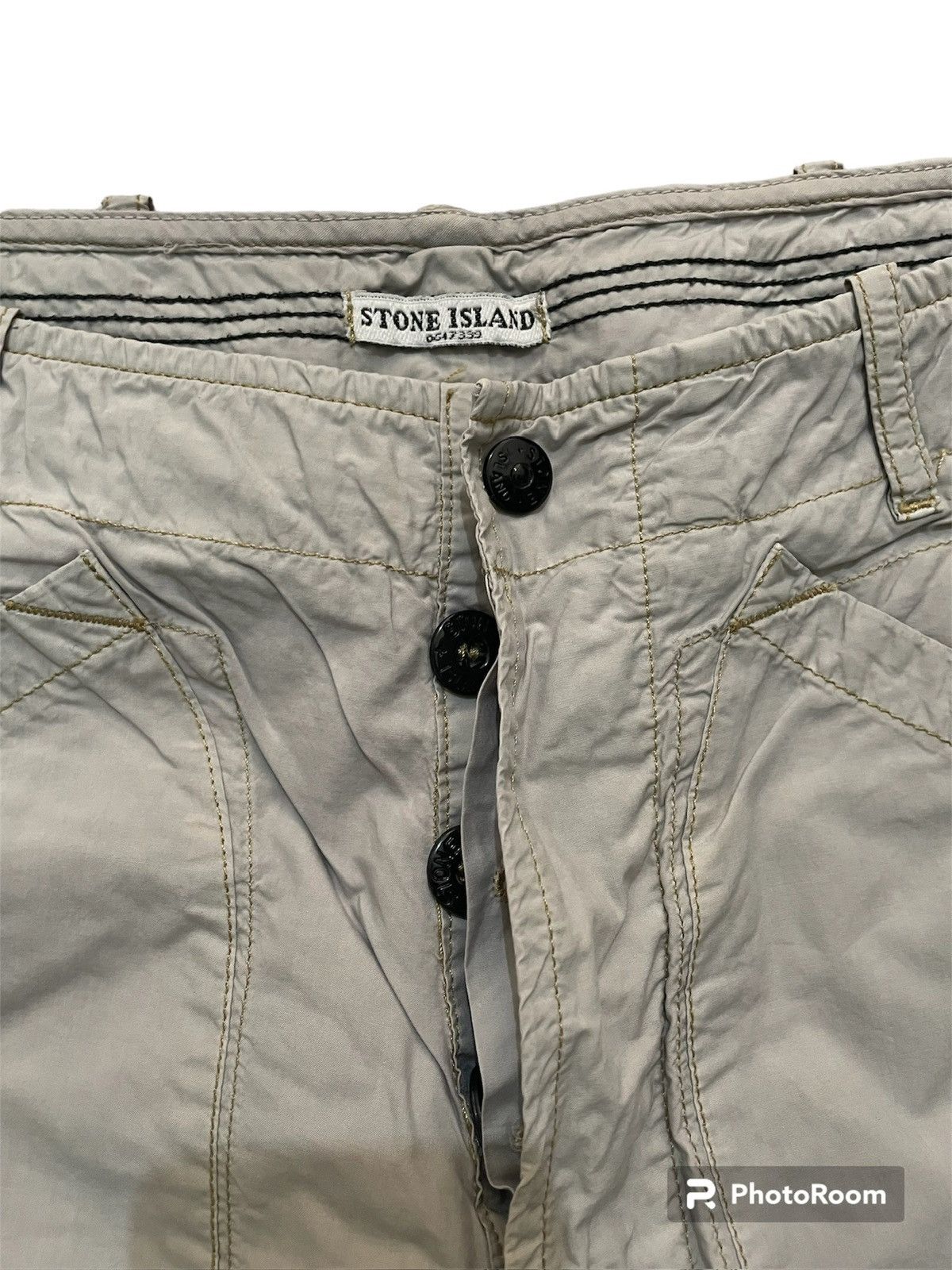 Stone Island Vintage Stone Island Lightweight Cargo Pants S/S 2005 Size US 32 / EU 48 - 2 Thumbnail
