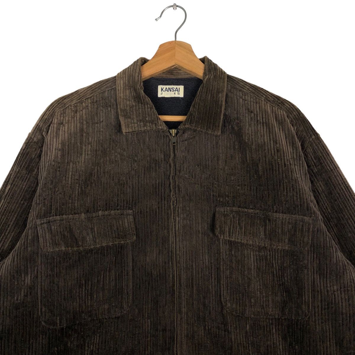 Japanese Brand 🔥90’s Vtg Corduroy Jacket Worker Kansai Yamamoto Japan Size US L / EU 52-54 / 3 - 3 Thumbnail