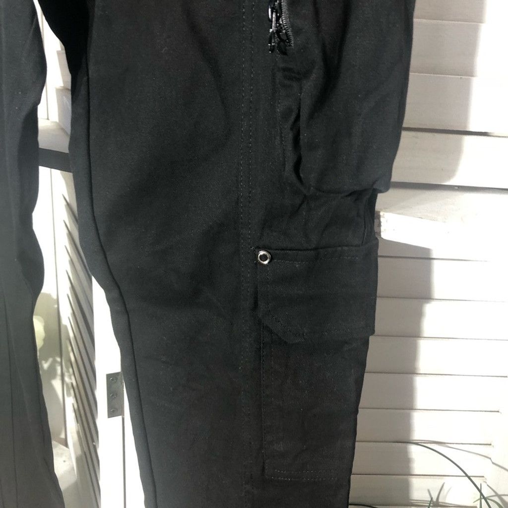 Hot Topic NWT Hot Topic black pants goth zipper cargo cotton Sz 32 X34 Size US 32 / EU 48 - 6 Thumbnail