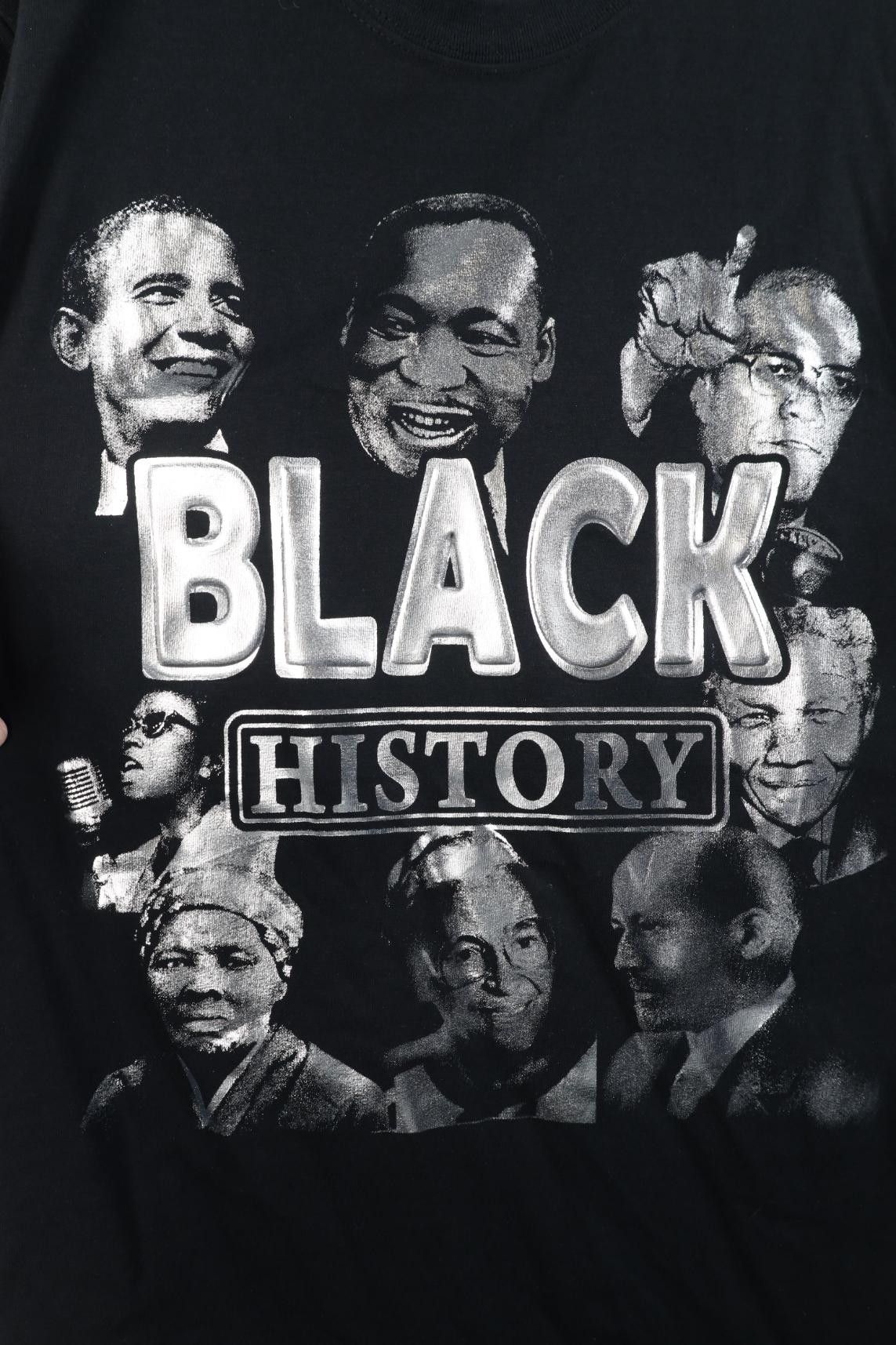 Vintage Deadstock Vintage Y2K History Obama MLK Jr Malcolm X T-Shirt Size US M / EU 48-50 / 2 - 4 Thumbnail