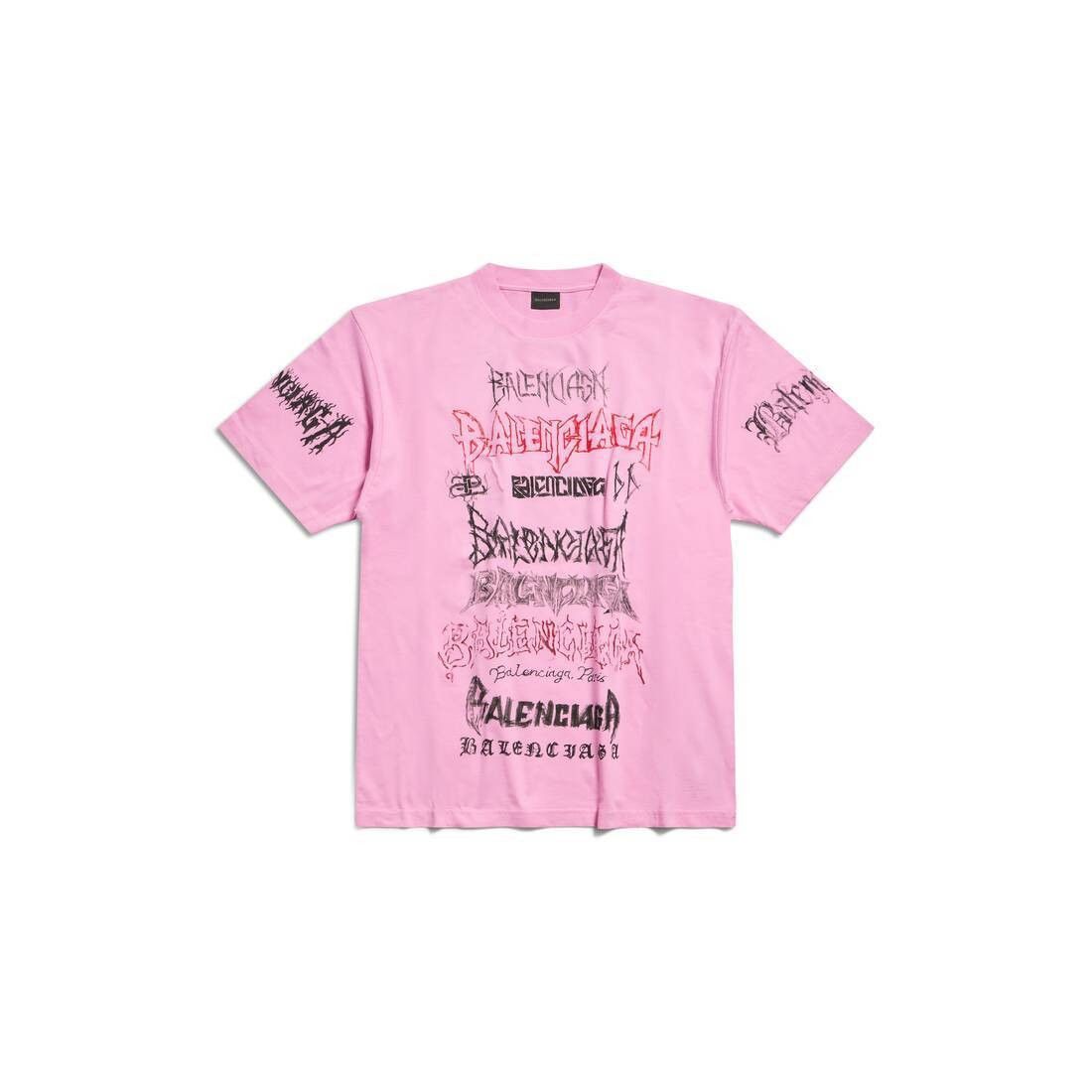 Balenciaga o1tr1nto0725 DIY Metal T-Shirt Large Fit in Pink Size US M / EU 48-50 / 2 - 1 Thumbnail