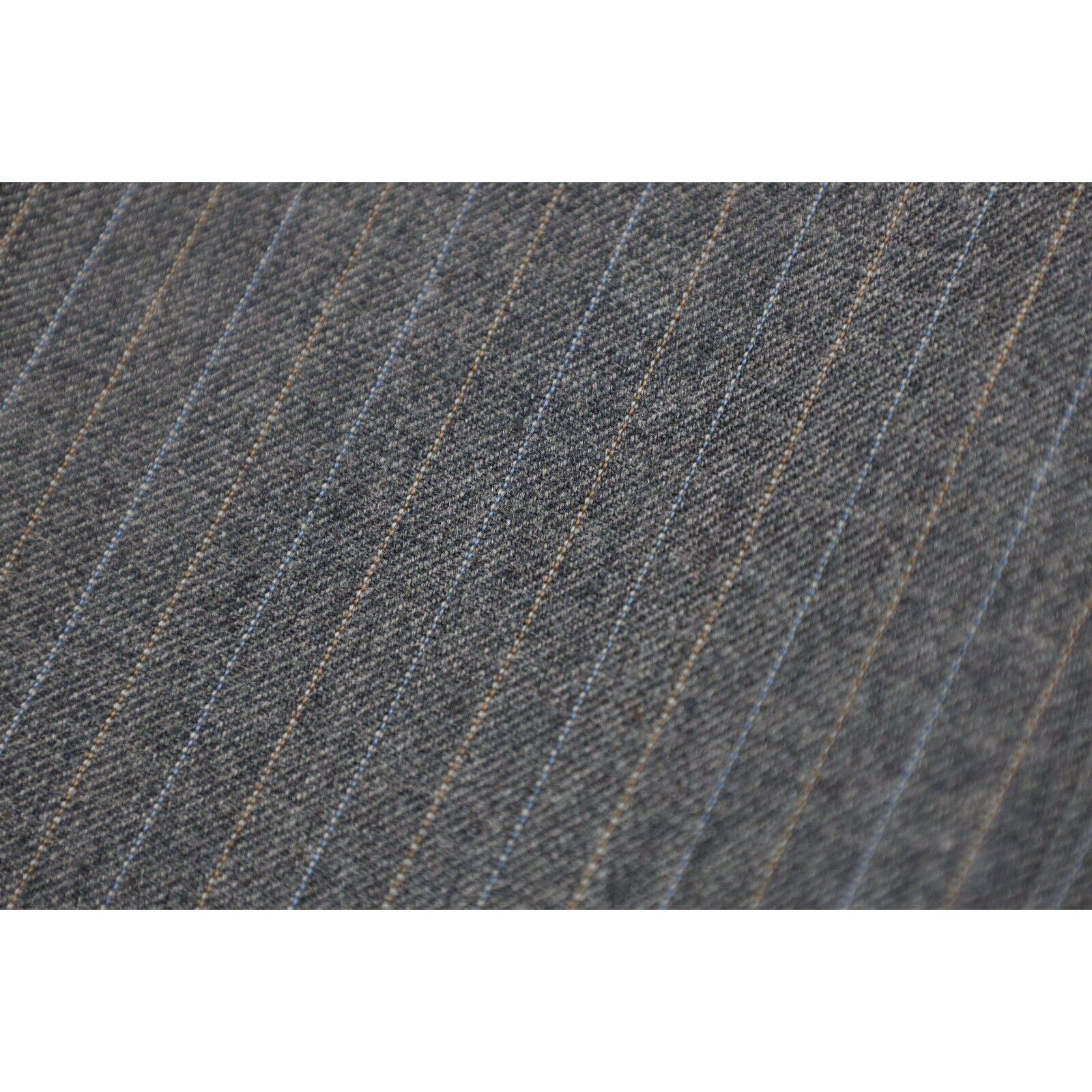 Vintage Vintage 70s 3 Piece Wool Suit Bell Bottoms Striped Size 42R - 13 Thumbnail