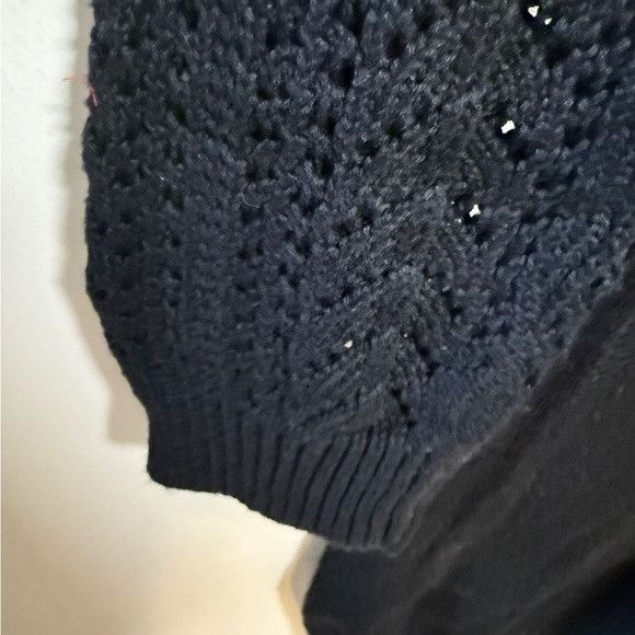 Vince Vince Black Knit Sweater Dress XS Long Sleeve Scoop Neck Size XS / US 0-2 / IT 36-38 - 6 Thumbnail