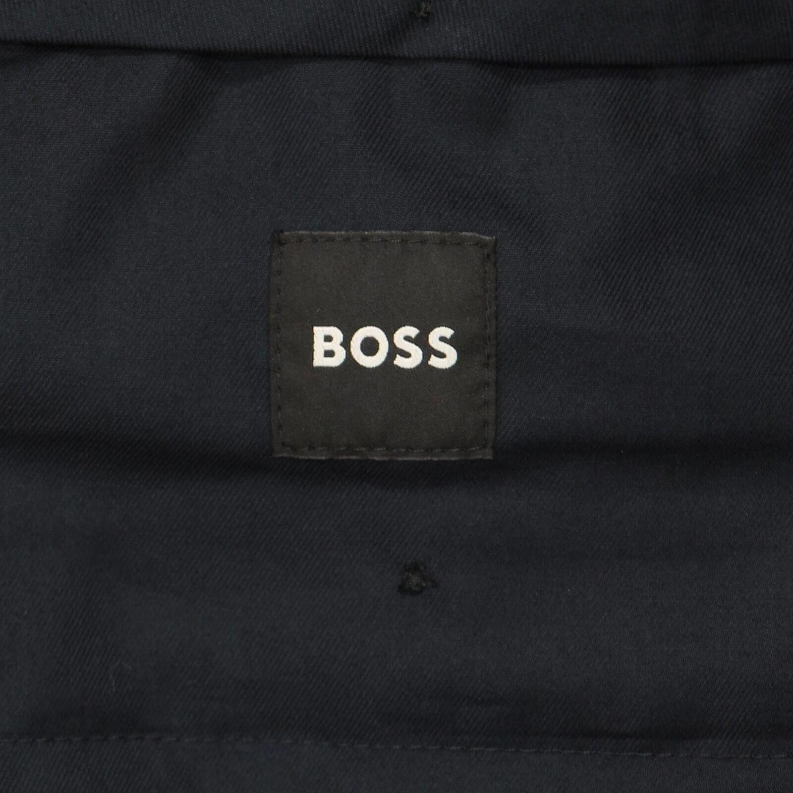 Hugo Boss NEW Boss Slim Fit Wool Suit Dress Unhemmed Pants Navy 38R Size US 32 / EU 48 - 3 Thumbnail