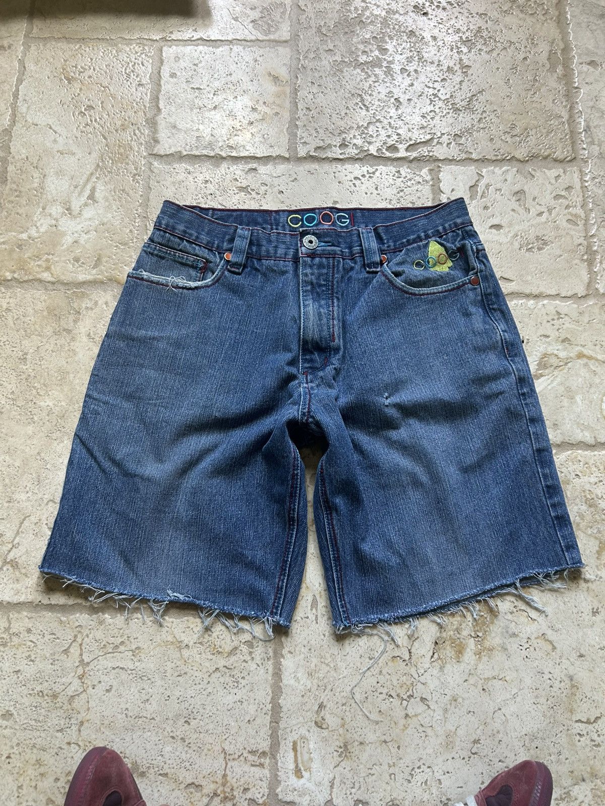 Coogi Vintage 00s Coogi Tribal Denim Jorts Size US 36 / EU 52 - 3 Thumbnail