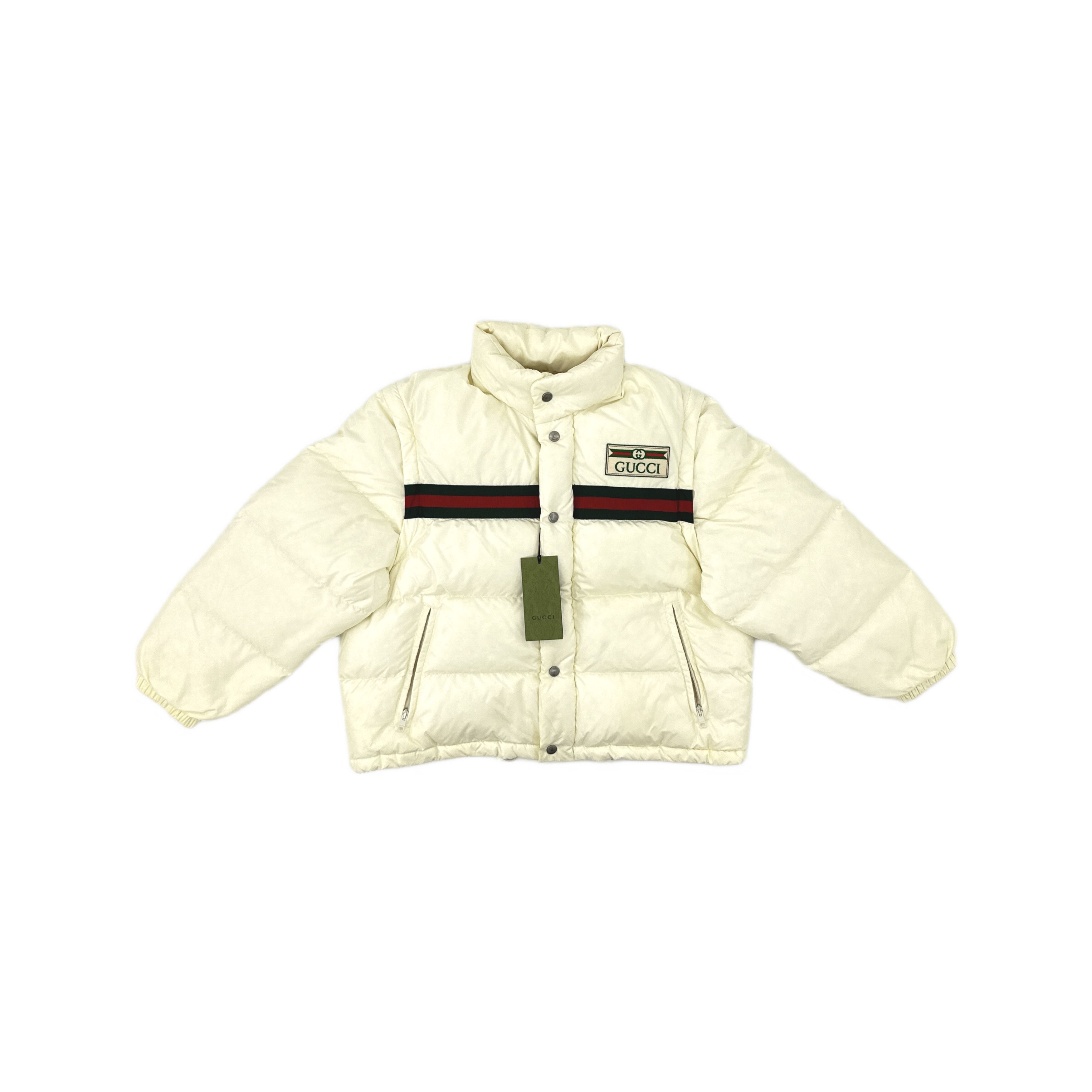 Gucci Gucci Logo Patch Web Puffer Jacket Size 36 Size XS / US 0-2 / IT 36-38 - 1 Thumbnail