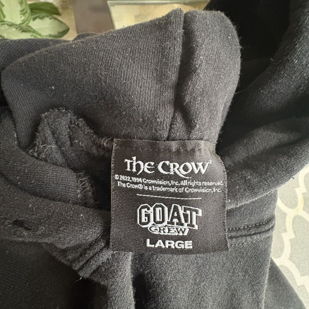 GOAT Crew The Crow hoodie Size US L / EU 52-54 / 3 - 3 Thumbnail