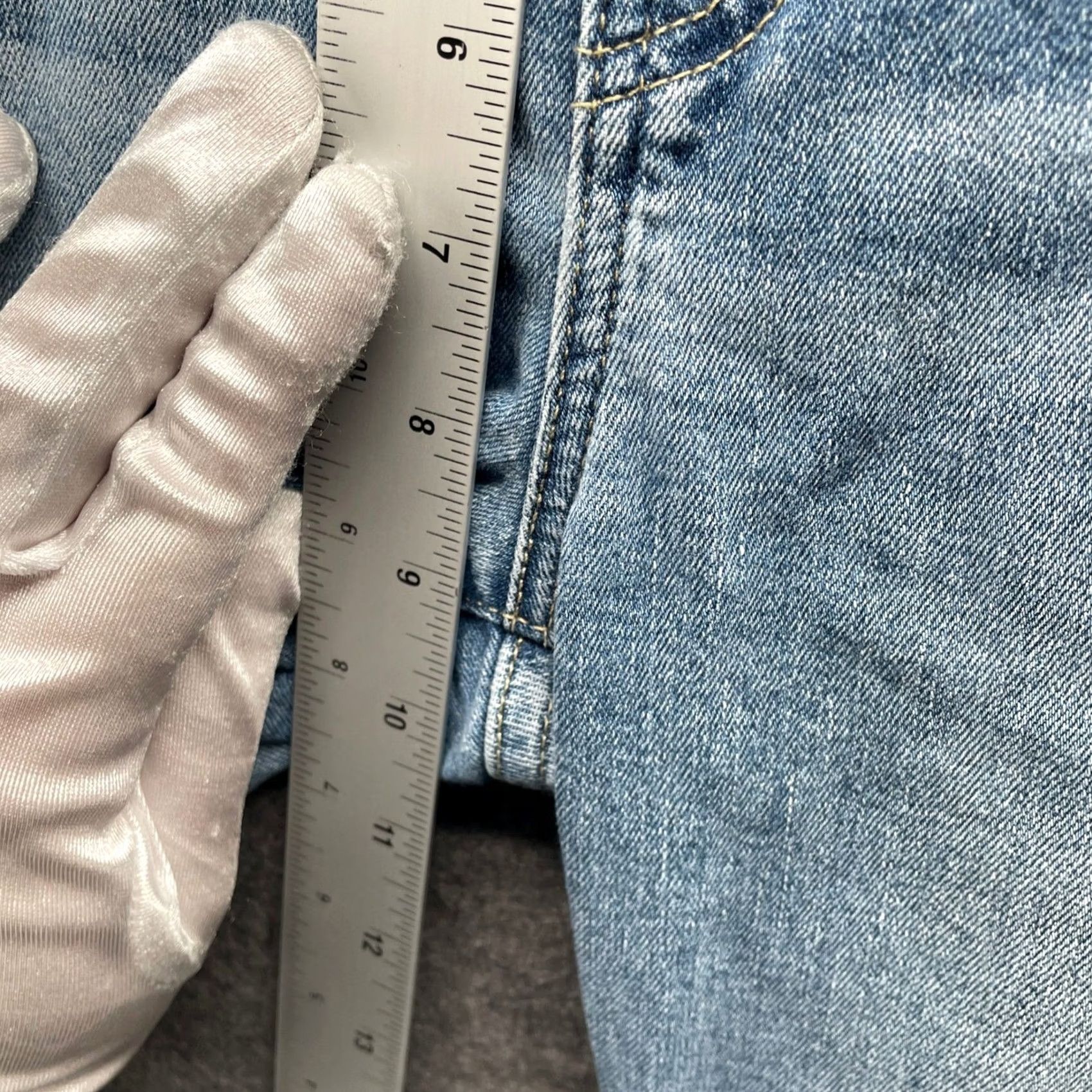 Gap Gap Classic Straight Mid Rise Jeans Womens 4 / 27 Blue Medium Wash Stretch Size 27" / US 4 / IT 40 - 6 Thumbnail