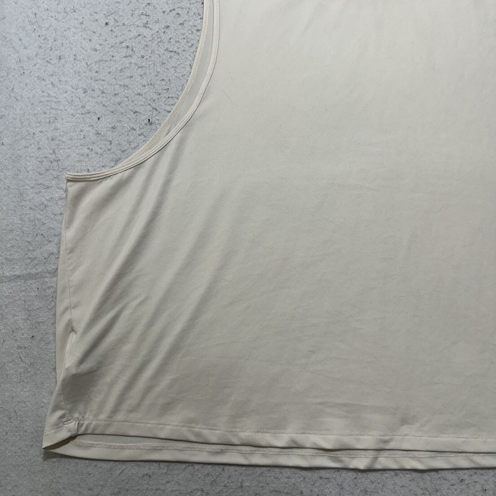 Fabletics Fabletics 3X Sleeveless Athletic Tank Top Cream Pullover Size 3XL / US 20-22 - 11 Thumbnail