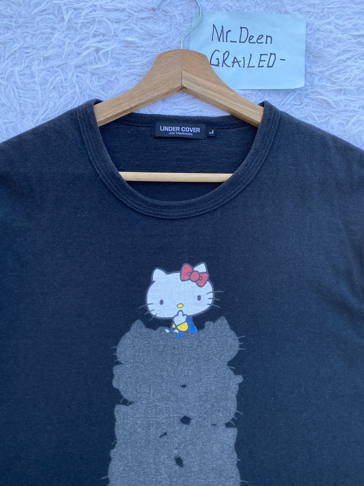 Undercover Rare Undercover by Jun Takahashi x Hello Kitty Black Tshirt Size US M / EU 48-50 / 2 - 9 Thumbnail