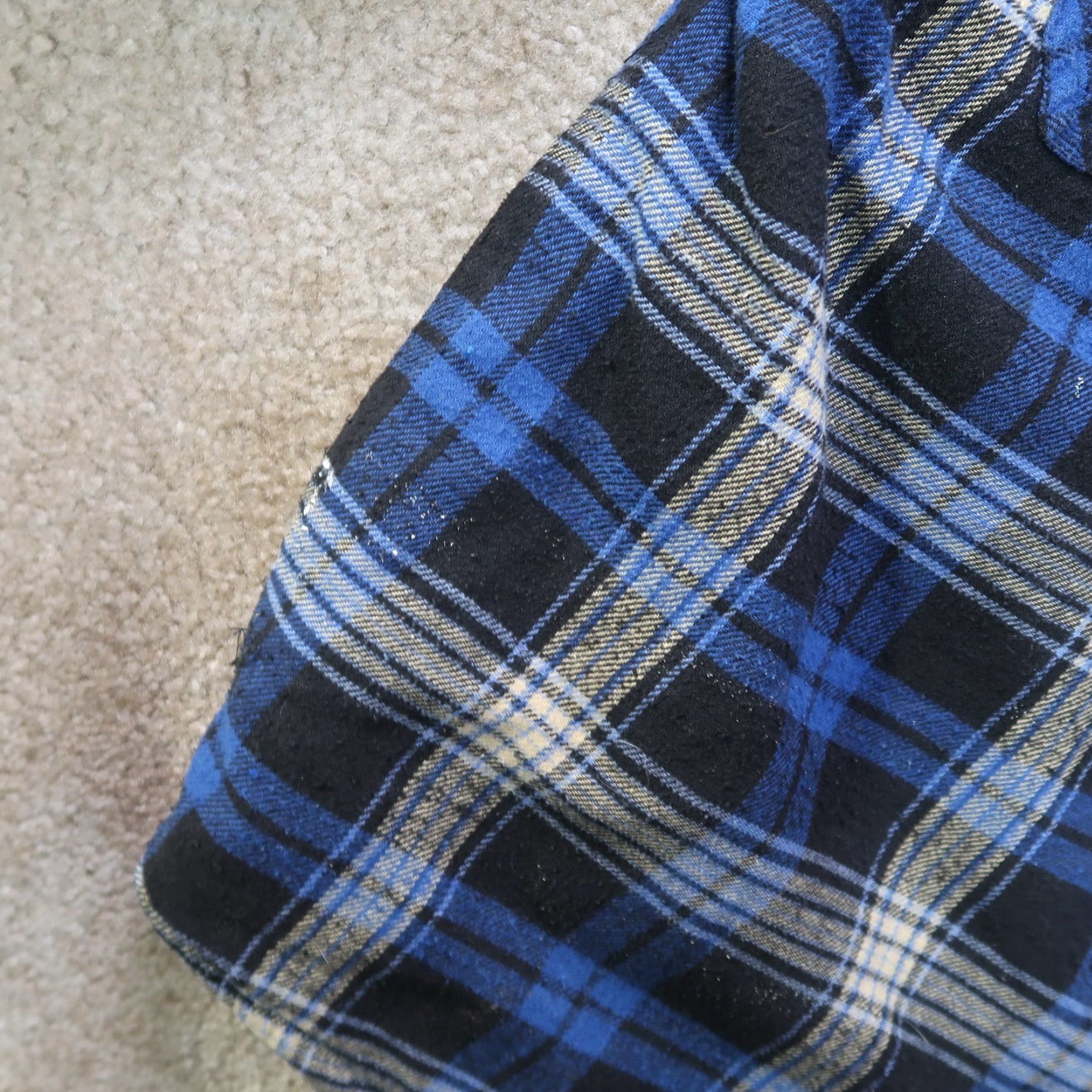 Vintage VINTAGE MIC Rugged Wear Quilt Lined Flannel Shirt Jacket Bomber Shacket Hooded XL Plaid Blue Mens Size US XL / EU 56 / 4 - 7 Thumbnail