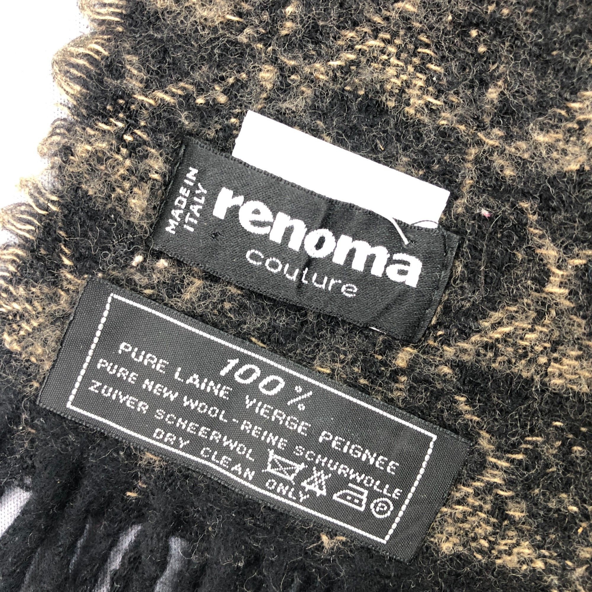 Renoma Vintage Renoma Scarf Muffler Wool Fringe Winter Scarves Size ONE SIZE - 4 Thumbnail